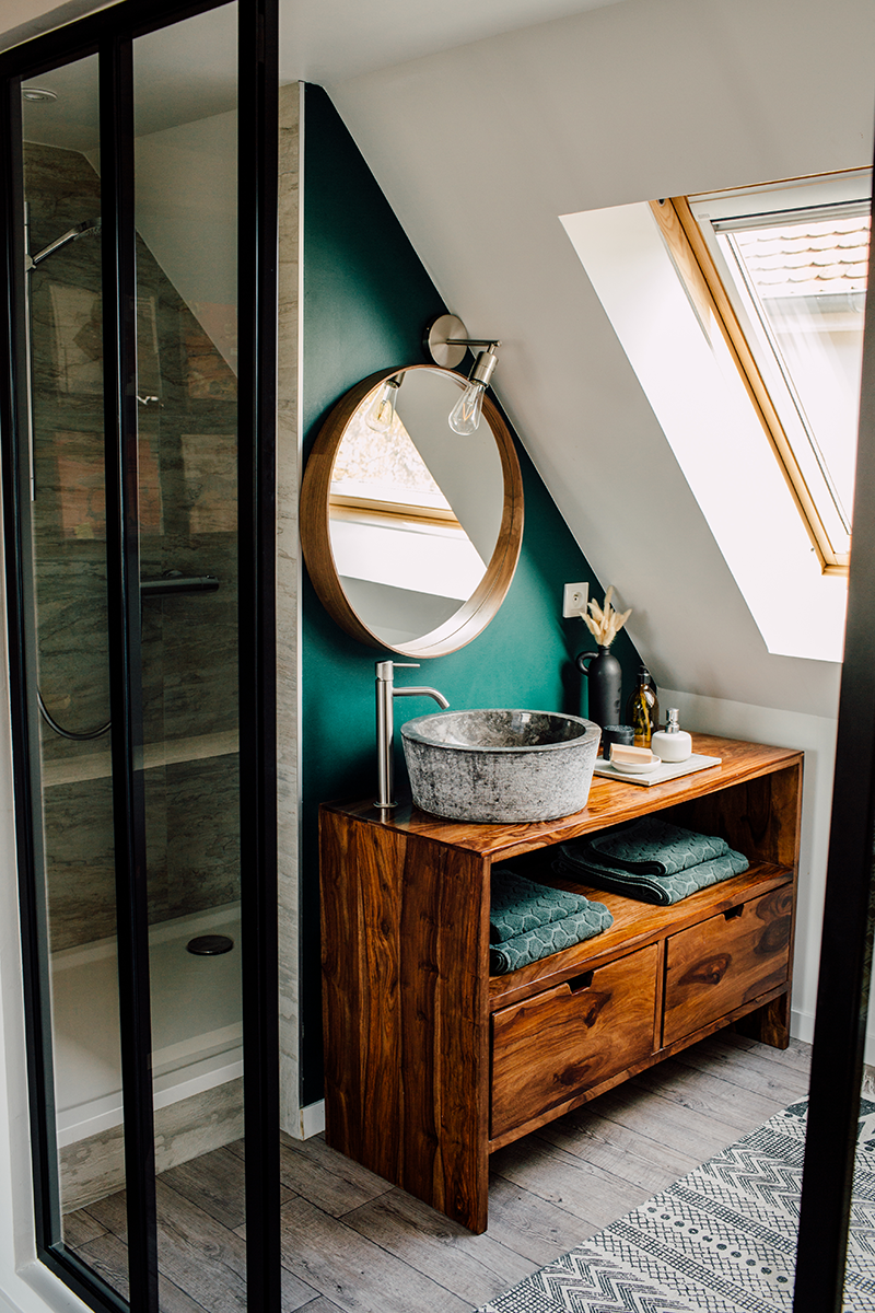 Rénovation salle de bain sous pente Strasbourg